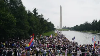 Cloudy skies can’t dim joy as thousands fill nation's capital for World Pride parade