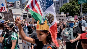 Anti-Trump demonstrators crowd streets, parks and plazas across the US. Organizers say millions came